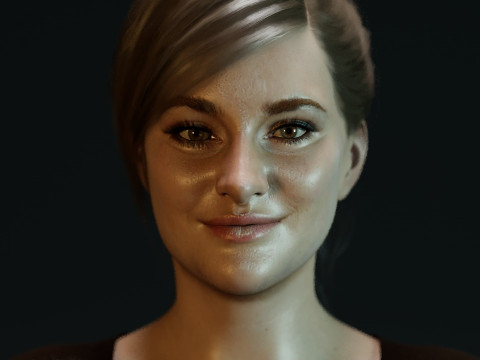 Shailene Woodley 3D Model