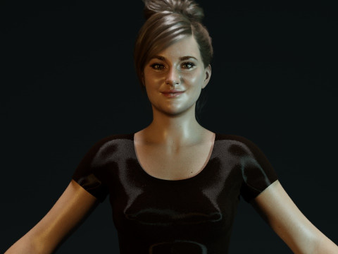 Shailene Woodley Model 3D