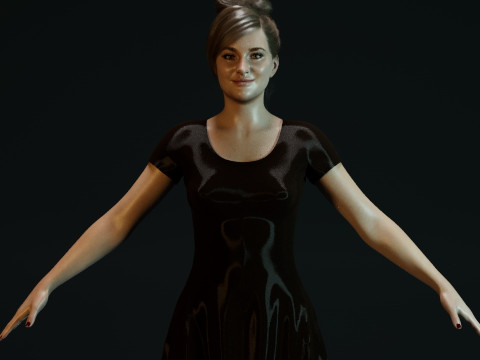 Shailene Woodley Model 3D