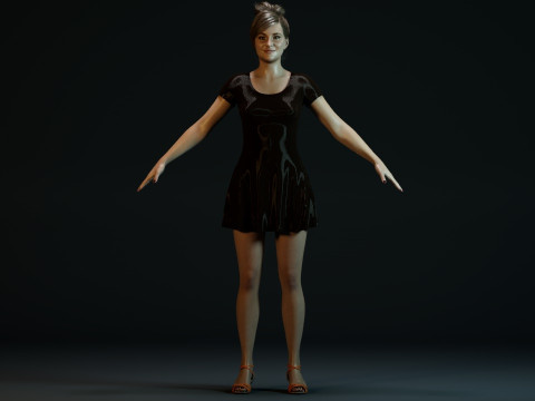Shailene Woodley Model 3D
