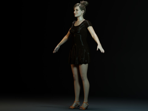 Shailene Woodley Model 3D