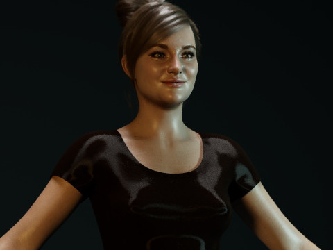 Shailene Woodley Model 3D
