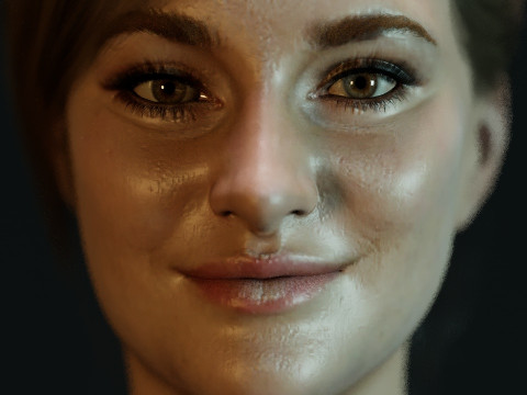 Shailene Woodley Model 3D