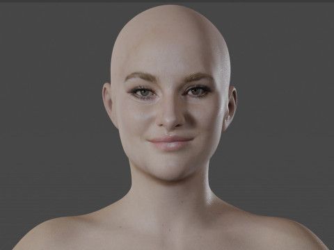 Shailene Woodley Model 3D