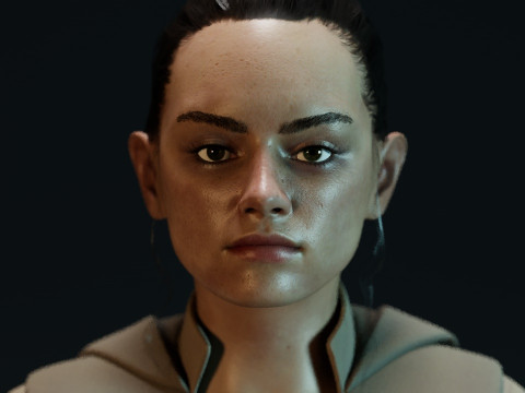 Rey Star Wars 3Dモデル