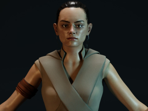 Rey Star Wars 3D 모델