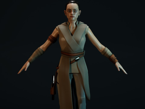 Rey Star Wars 3D 모델