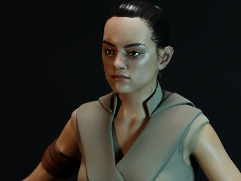 Rey Star Wars 3D 모델