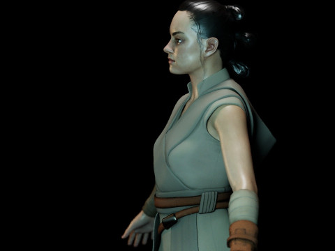 Rey Star Wars 3D 모델