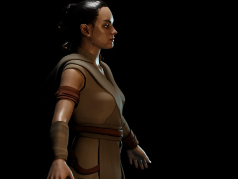 Rey Star Wars 3D 모델