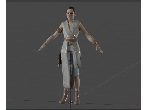Rey Star Wars 3D 모델