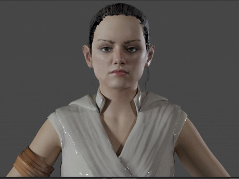 Rey Star Wars 3D 모델
