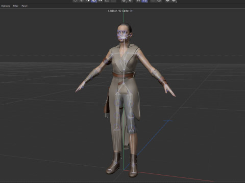 Rey Star Wars 3D 모델
