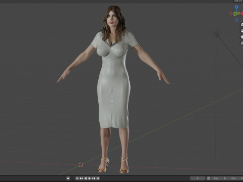 Charlotte McKinney 3D Model