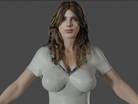 Charlotte McKinney 3D Model
