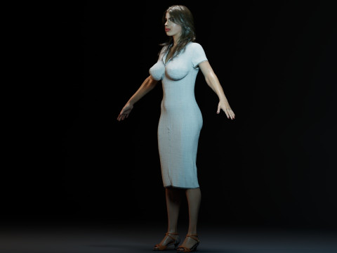 Charlotte McKinney 3D Model