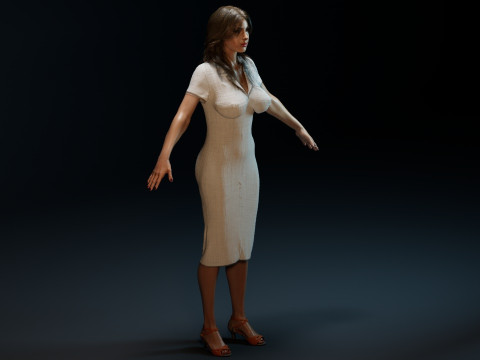 Charlotte McKinney 3D Model