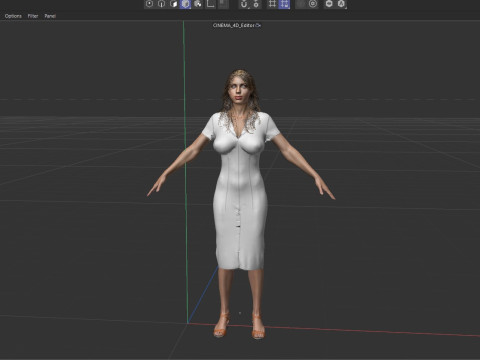 Charlotte McKinney 3D Model