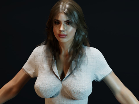 Charlotte McKinney 3D Model