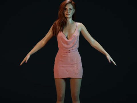 Jessica Chastain Modelo 3D
