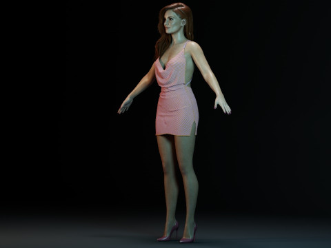 Jessica Chastain Modelo 3D