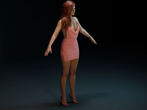 Jessica Chastain Modelo 3D