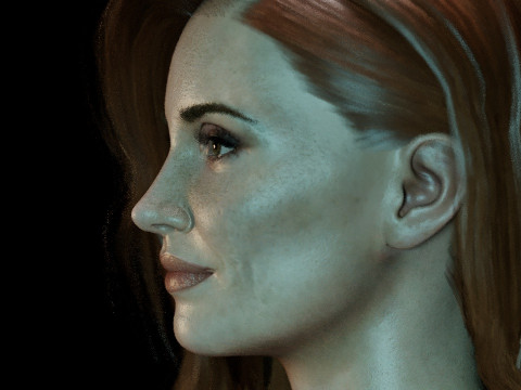 Jessica Chastain Modelo 3D