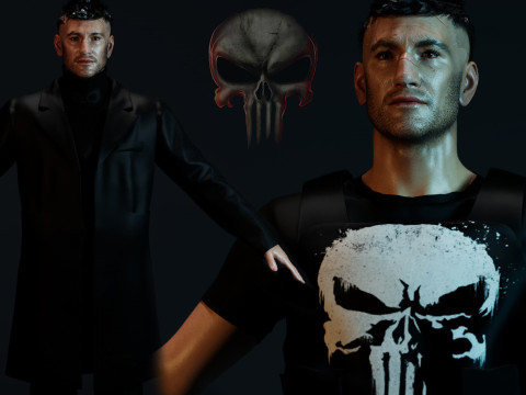 The Punisher Frank Castle Modelo 3D