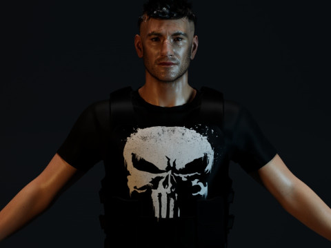 The Punisher Frank Castle Modelo 3D