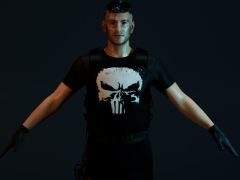 The Punisher Frank Castle Modelo 3D