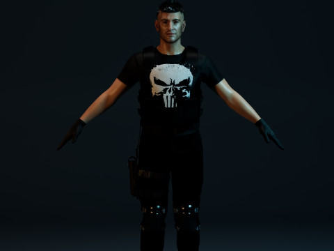The Punisher Frank Castle Modelo 3D