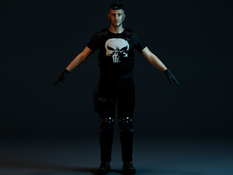 The Punisher Frank Castle Modelo 3D