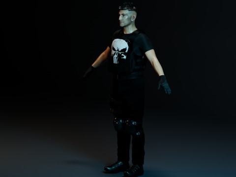 The Punisher Frank Castle Modelo 3D