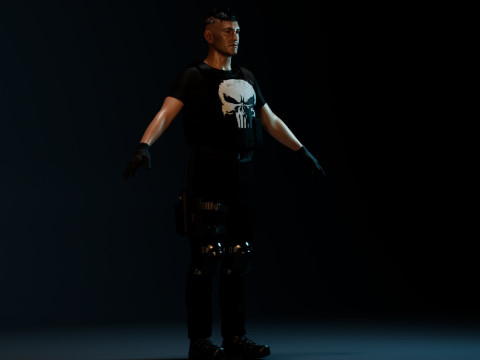 The Punisher Frank Castle Modelo 3D