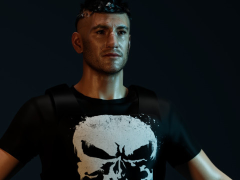 The Punisher Frank Castle Modelo 3D