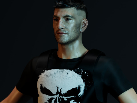 The Punisher Frank Castle Modelo 3D