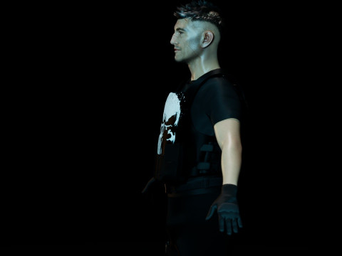 The Punisher Frank Castle Modelo 3D