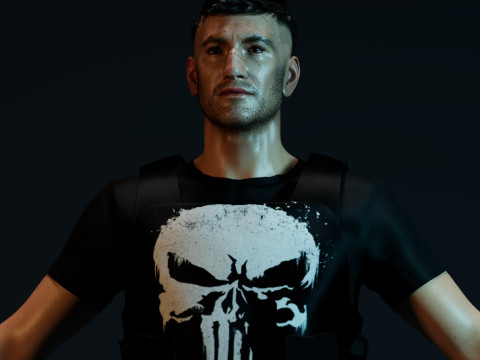 The Punisher Frank Castle Modelo 3D
