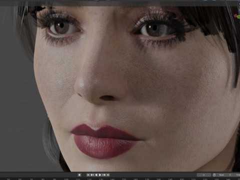 Lily Collins Modelo 3D