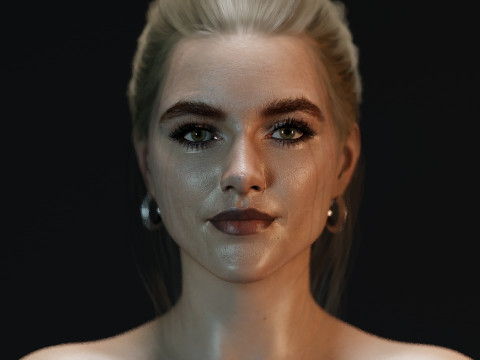 Florence Pugh 3D Model