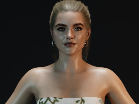 Florence Pugh 3D Model