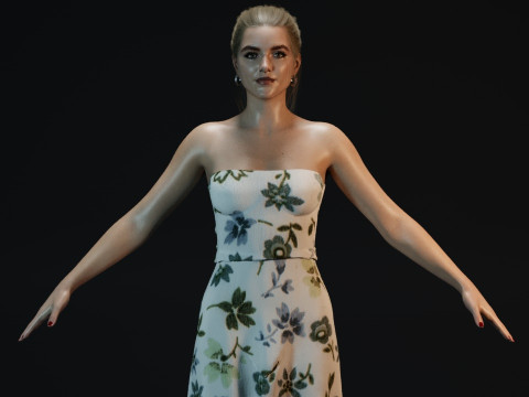 Florence Pugh 3D Model