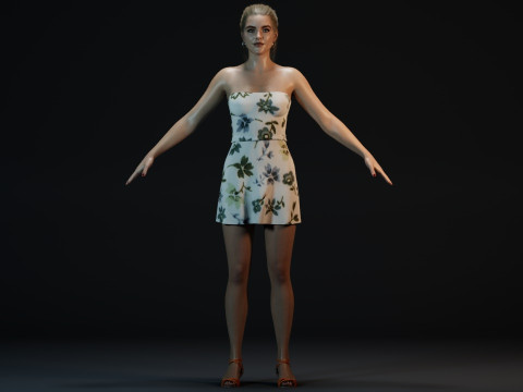 Florence Pugh 3D Model