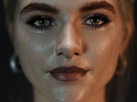 Florence Pugh 3D Model