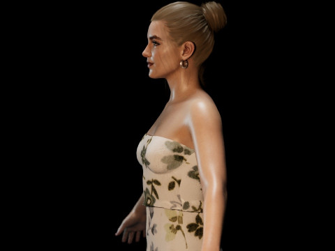 Florence Pugh 3D Model