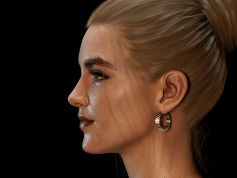 Florence Pugh 3D Model