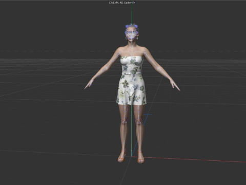 Florence Pugh 3D Model