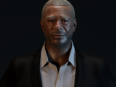 Morgan Freeman 3D 모델