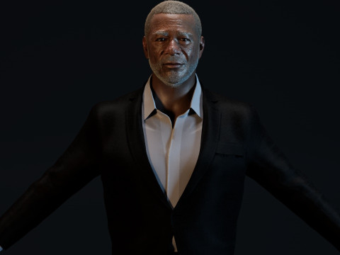Morgan Freeman 3D 모델