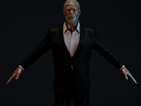Morgan Freeman 3D 모델